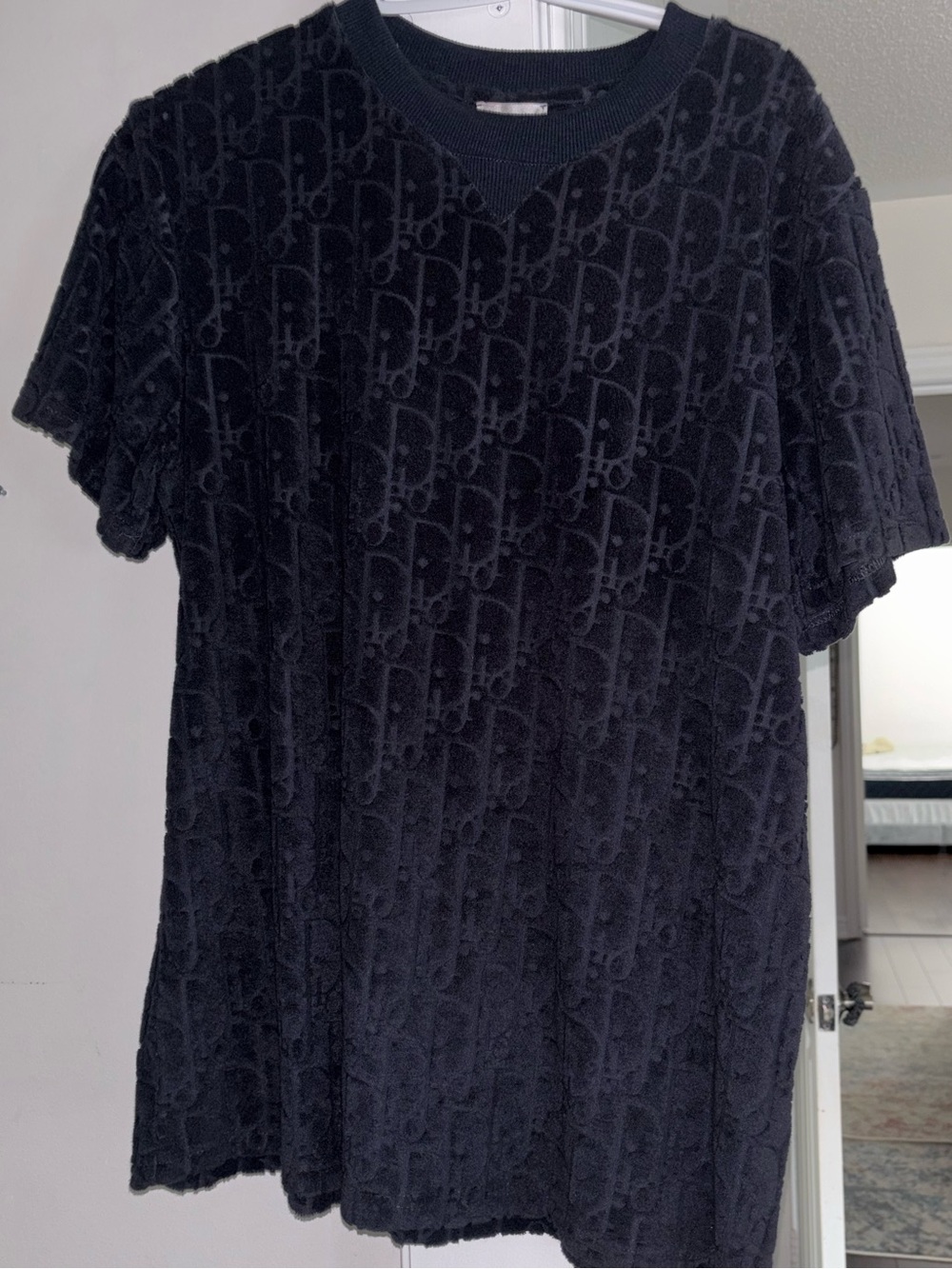Dior Oversized Oblique Terry Cotton T-Shirt
